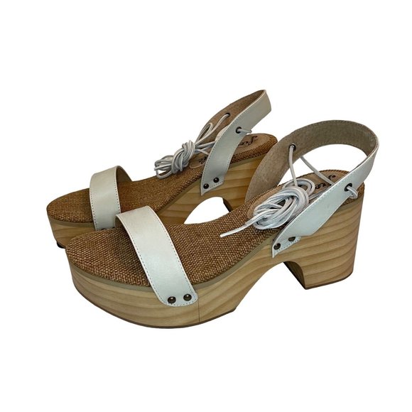 Free People Aurora Wrap Clog Sandal White US 11/ EU 41 - Picture 4 of 12